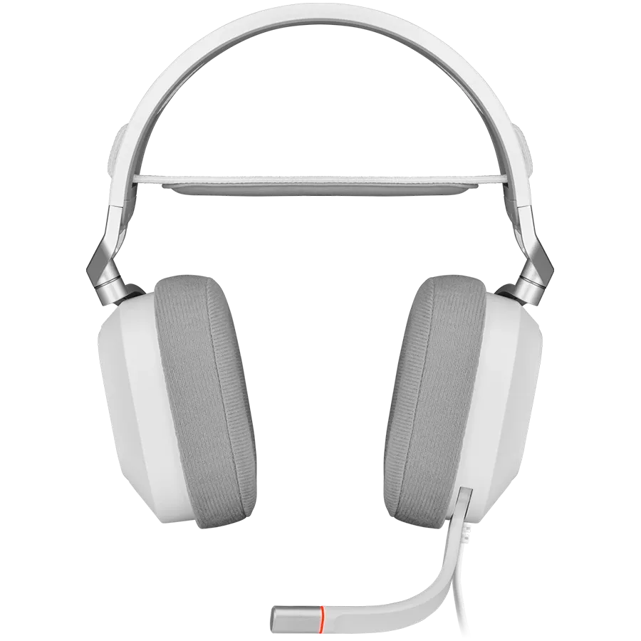 Геймърски слушалки Corsair HS80 RGB Wireless, EU, бяли