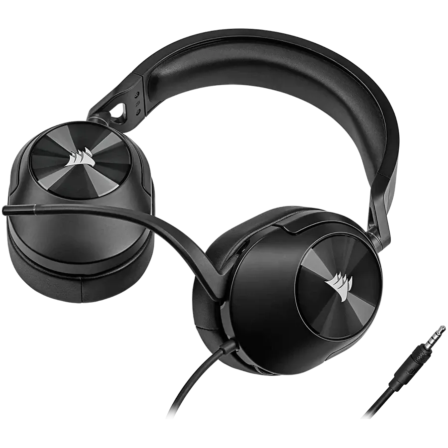 Геймърски слушалки Corsair HS65 Surround, Carbon, EU