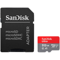 Карта памет SanDisk Ultra microSDXC 512GB + SD Adapter 150MB/s A1 Class 10 UHS-I