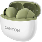 Безжични слушалки Canyon TWS-5, зелени