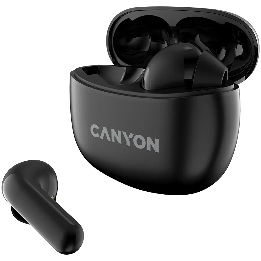 Безжични слушалки Canyon TWS-5, черни