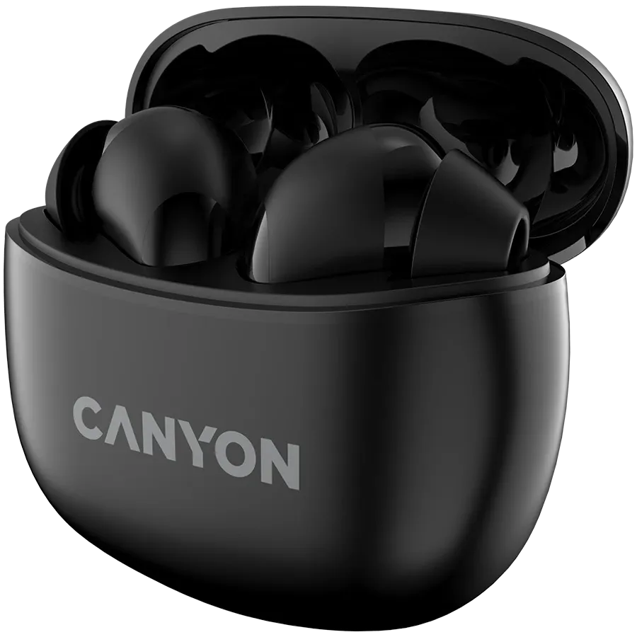 Безжични слушалки Canyon TWS-5, черни