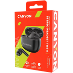 Безжични слушалки Canyon TWS-5, черни