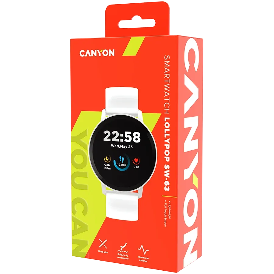 Смарт часовник Canyon Lollypop SW-63 (CNS-SW63SW)