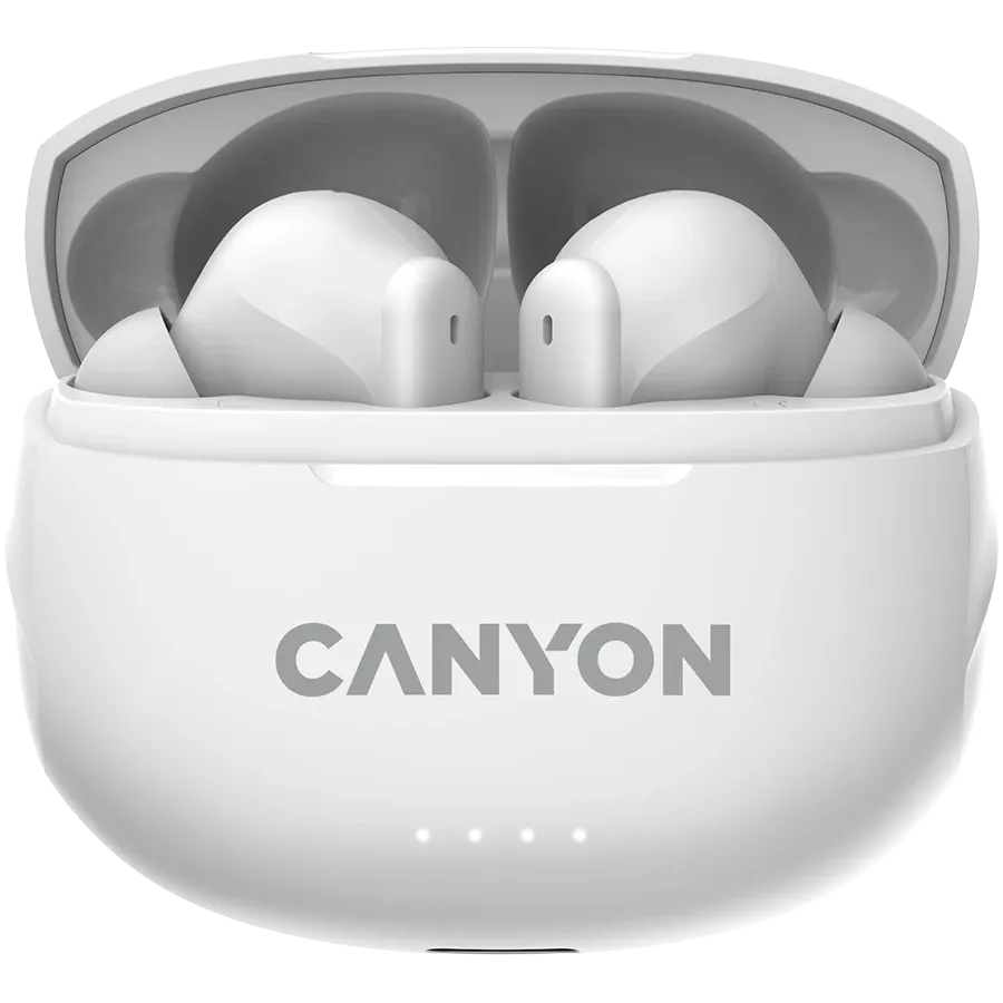 Безжични слушалки Canyon TWS-8 ENC, бяли