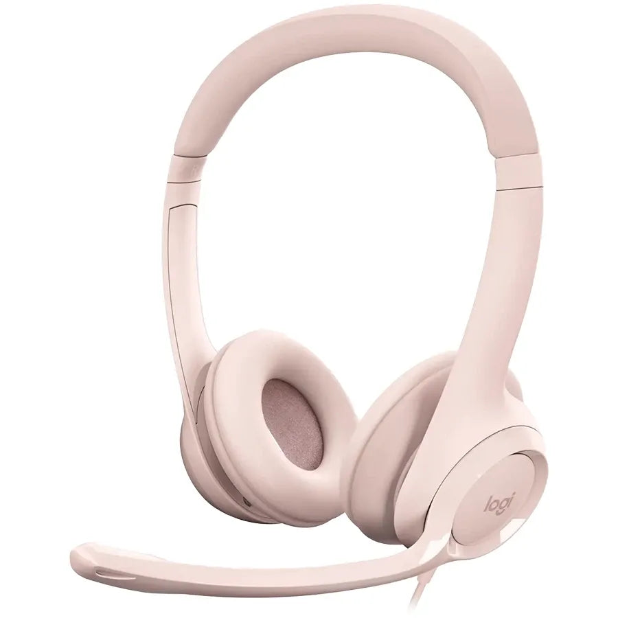 Слушалки Logitech H390 Corded, ROSE, USB
