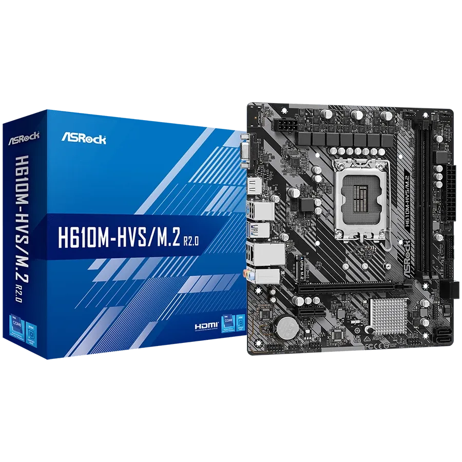 Дънна платка ASRock iH610 (H610M-HVS/M.2 R2.0)