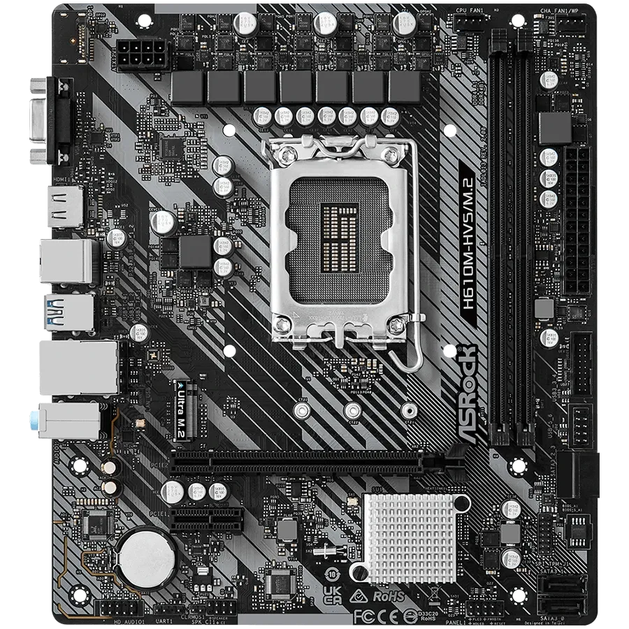 Дънна платка ASRock iH610 (H610M-HVS/M.2 R2.0)