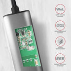 Адаптер Axagon ADE-25RC Superspeed USB-C 2.5 Gigabit ETHERNETCompact aluminum