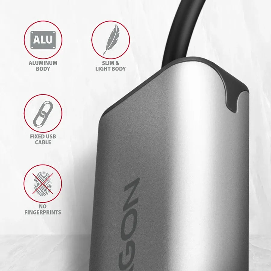 Адаптер Axagon ADE-25R Superspeed USB-A 2.5 Gigabit ETHERNETCompact aluminum
