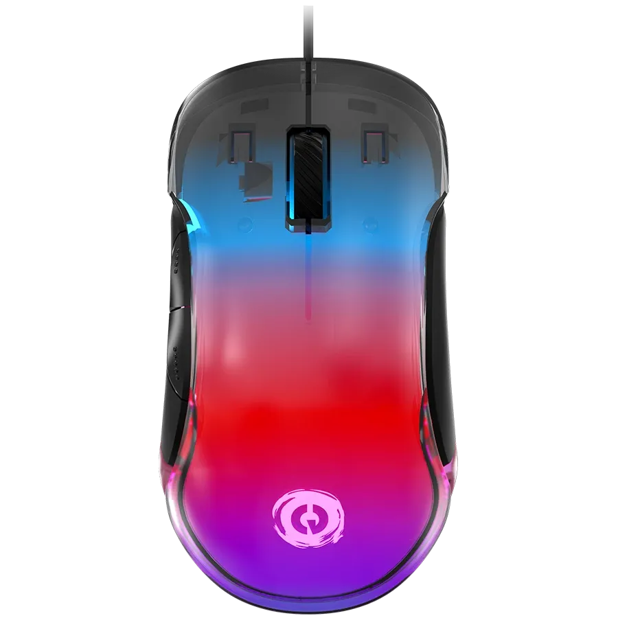 Геймърска мишка Canyon Braver GM-728 LED Crystal 7buttons Wired, черна
