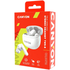 Безжични слушалки Canyon TWS-8 ENC, бяли