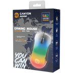 Геймърска мишка Canyon Braver GM-728 LED Crystal 7buttons Wired, черна