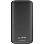 Външна батерия Canyon PB-301 LED 30000 mAh PD 20W QC 3.0, черна