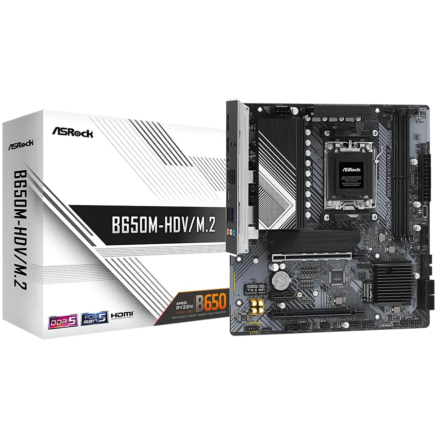 Дънна платка ASRock MB Desktop B650M-HDV/M2
