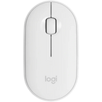 Мишка Logitech M350S Pebble 2 Bluetooth, Tonal, бяла