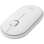Мишка Logitech M350S Pebble 2 Bluetooth, Tonal, бяла