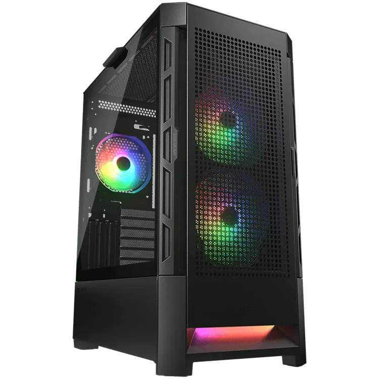 Компютърна кутия Cougar Duoface RGB PC Case, Mid Tower, черна