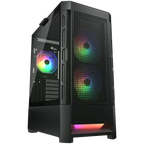 Компютърна кутия Cougar Duoface RGB PC Case, Mid Tower, черна