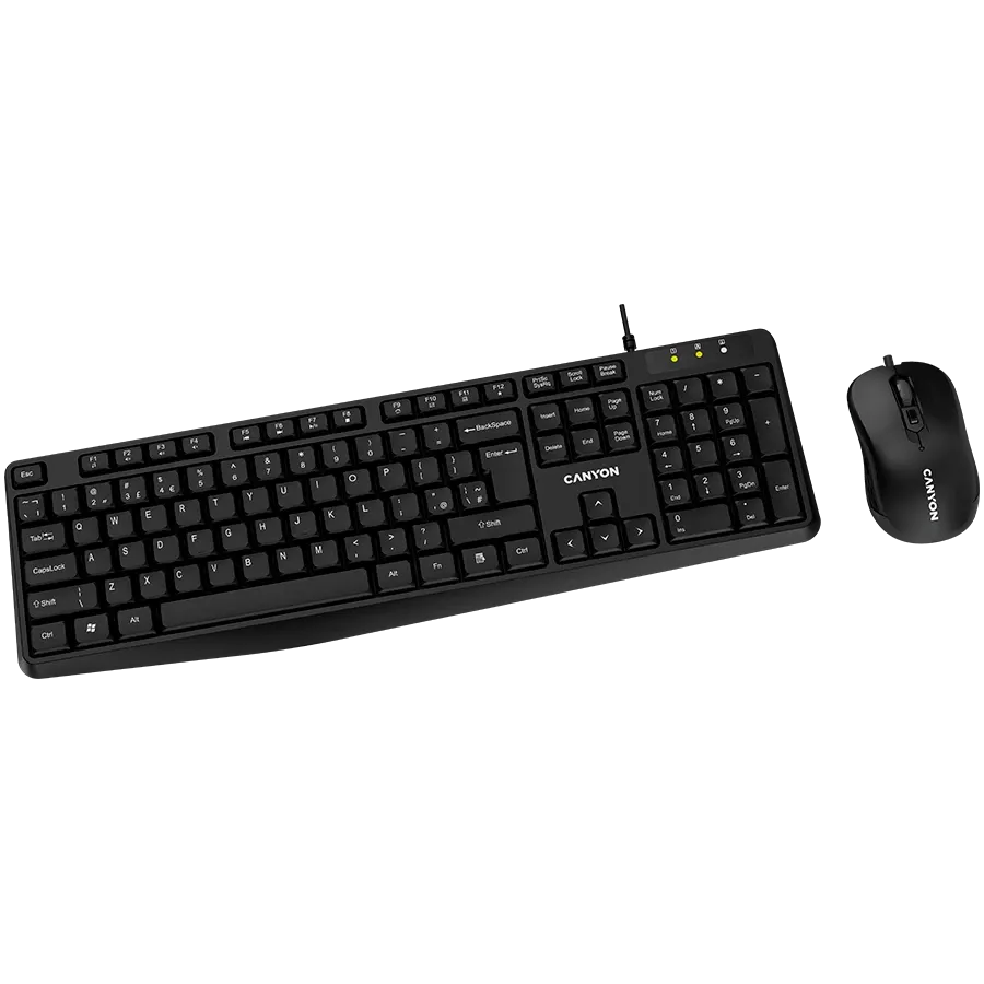 Клавиатура Canyon USB standard KB, water resistant BG layout bundle