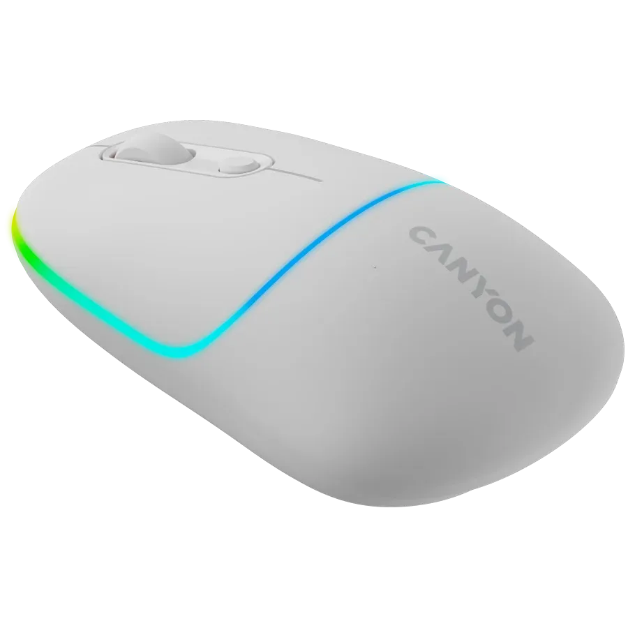 Мишка Canyon MW-22 2in1 BT/ Wireless Snow, бяла