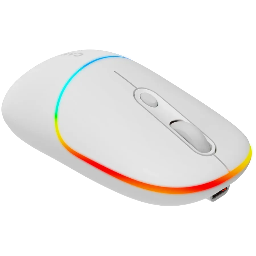Мишка Canyon MW-22 2in1 BT/ Wireless Snow, бяла