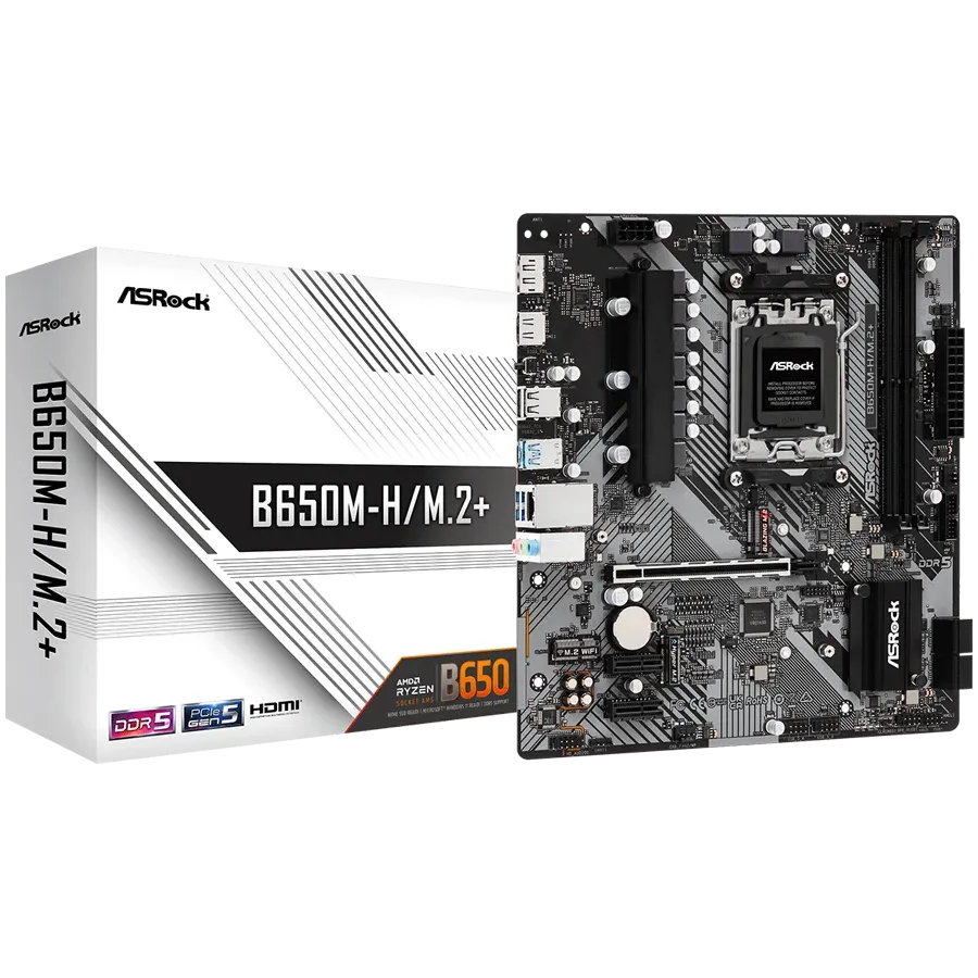 Дънна платка ASRock AMD B650 (B650M-H/M.2 PLUS)