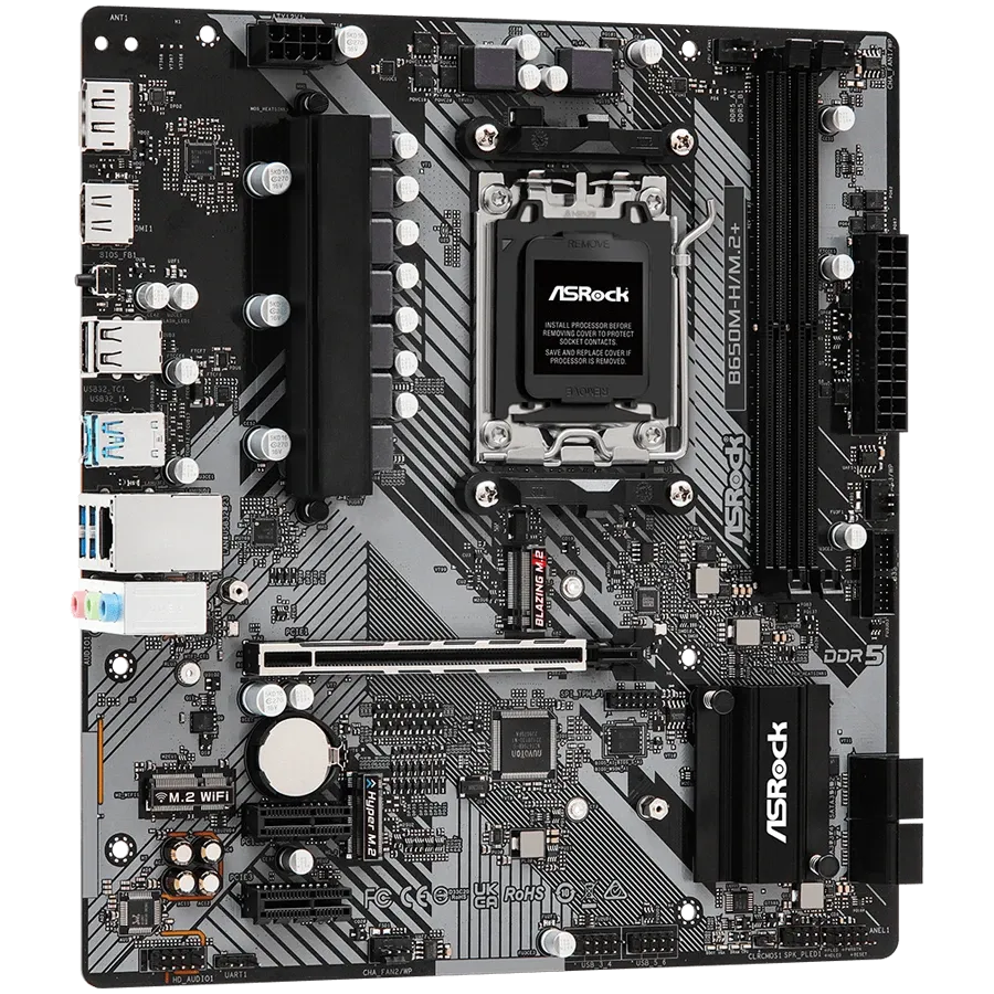 Дънна платка ASRock AMD B650 (B650M-H/M.2 PLUS)