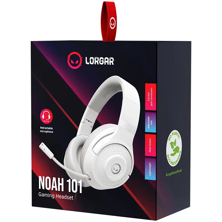 Геймърски слушалки Lorgar Noah 101 (LRG-GHS101W)
