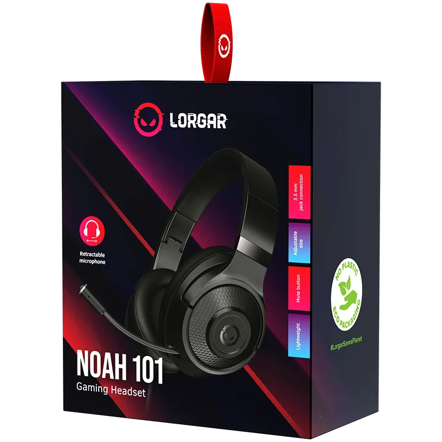 Геймърски слушалки Lorgar Noah 101 (LRG-GHS101B)