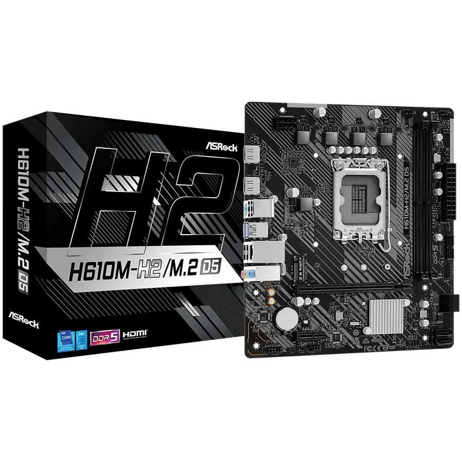 Дънна платка ASRock iH610 (H610M-H2/M.2 D5)