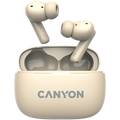 Безжични слушалки Canyon OnGo TWS-10 ANC+ENC, бежови