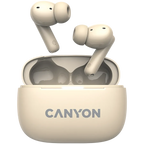 Безжични слушалки Canyon OnGo TWS-10 ANC+ENC, бежови
