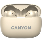 Безжични слушалки Canyon OnGo TWS-10 ANC+ENC, бежови
