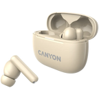 Безжични слушалки Canyon OnGo TWS-10 ANC+ENC, бежови
