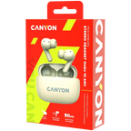 Безжични слушалки Canyon OnGo TWS-10 ANC+ENC, бежови