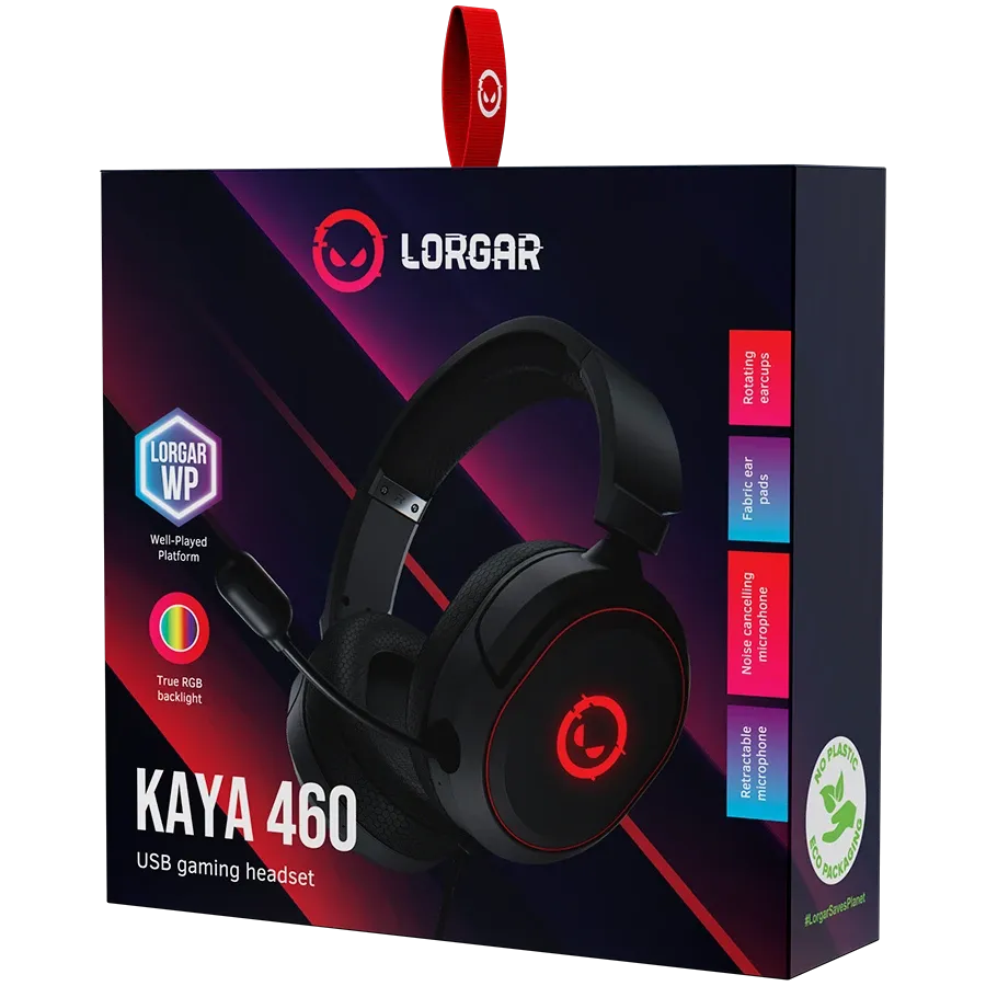 Геймърски слушалки Lorgar Kaya 460, USB