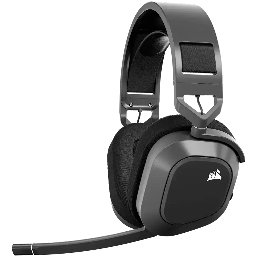 Геймърски слушалки Corsair HS80 MAX Wireless, Steel Gray, EU