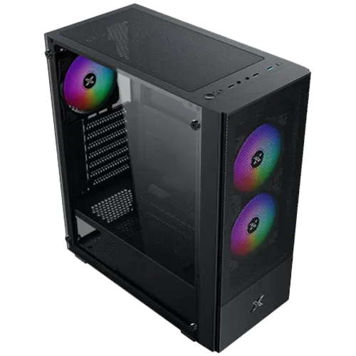 Компютърна кутия Xigmatek Hero II Air 3F Black EN41655