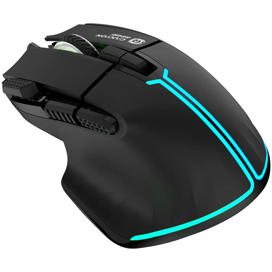 Геймърска мишка Canyon Fortnax GM-636 RGB 9buttons Wired, черна