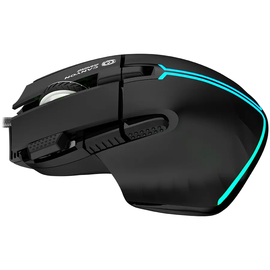 Геймърска мишка Canyon Fortnax GM-636 RGB 9buttons Wired, черна
