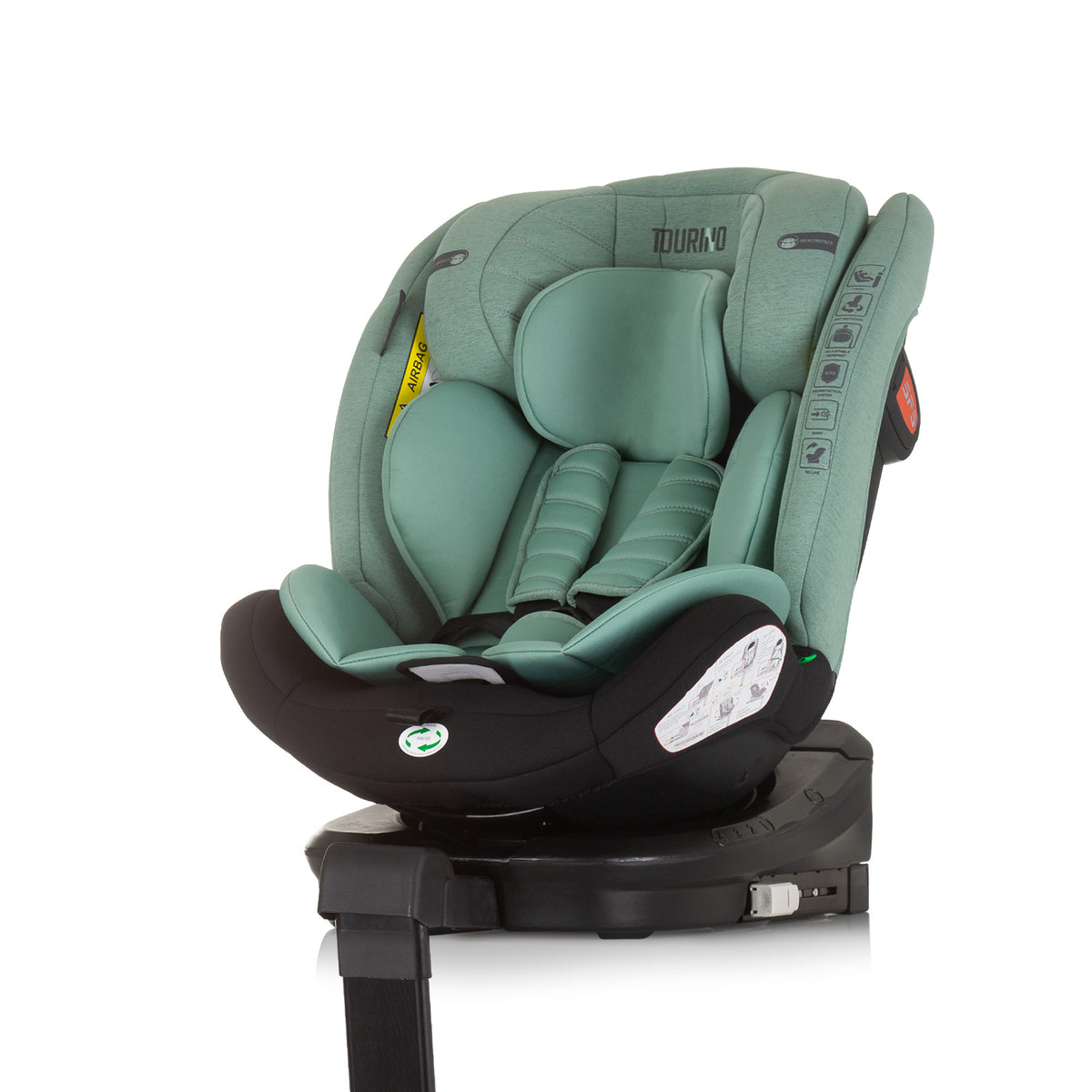 Chipolino Ст.кола 360 I-size 40-150 ТОРИНО зелено