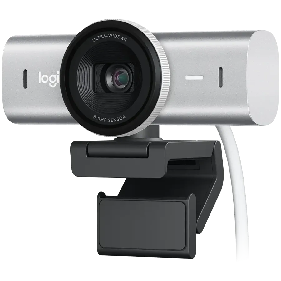 Уеб камера Logitech MX Brio 4K Ultra HD, PALE GREY, 2.4GHZ, B2C