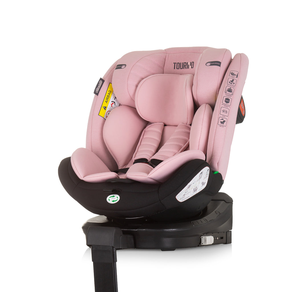 Chipolino Ст.кола 360 I-size 40-150 ТОРИНО фламинг