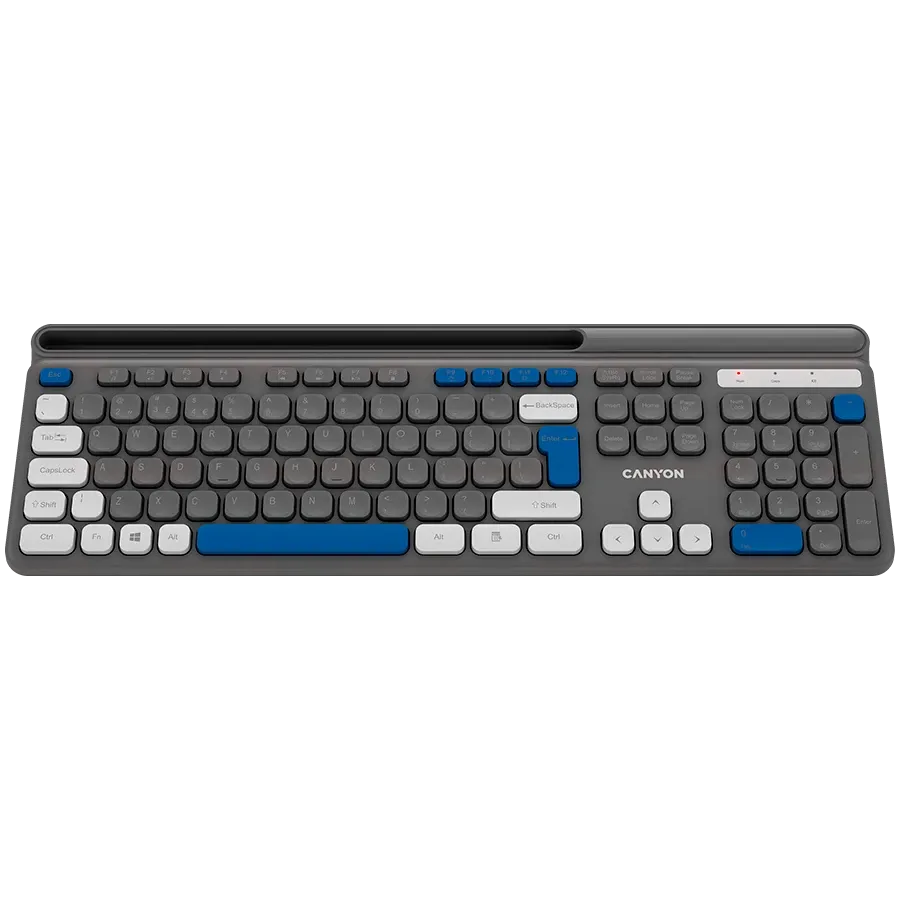 Клавиатура Canyon HKB-W03 EN AAA Wireless, сива