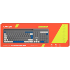 Клавиатура Canyon HKB-W03 EN AAA Wireless, сива