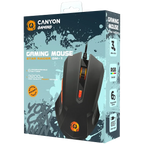 Геймърска мишка Canyon Star Raider GM-1 RGB 6buttons Wired, черна