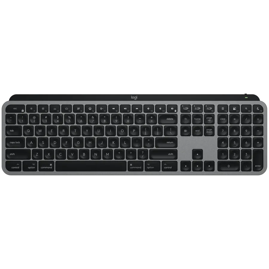 Клавиатура Logitech MX Keys S за Mac, Space GREY, US INT'L, BT