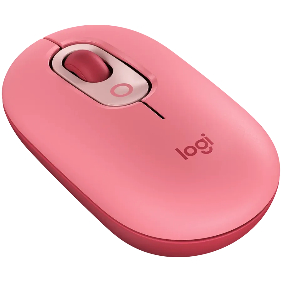 Мишка Logitech POP with emoji, ROSE, BT