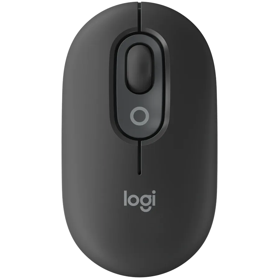 Мишка Logitech POP with emoji, GRAPHITE, BT